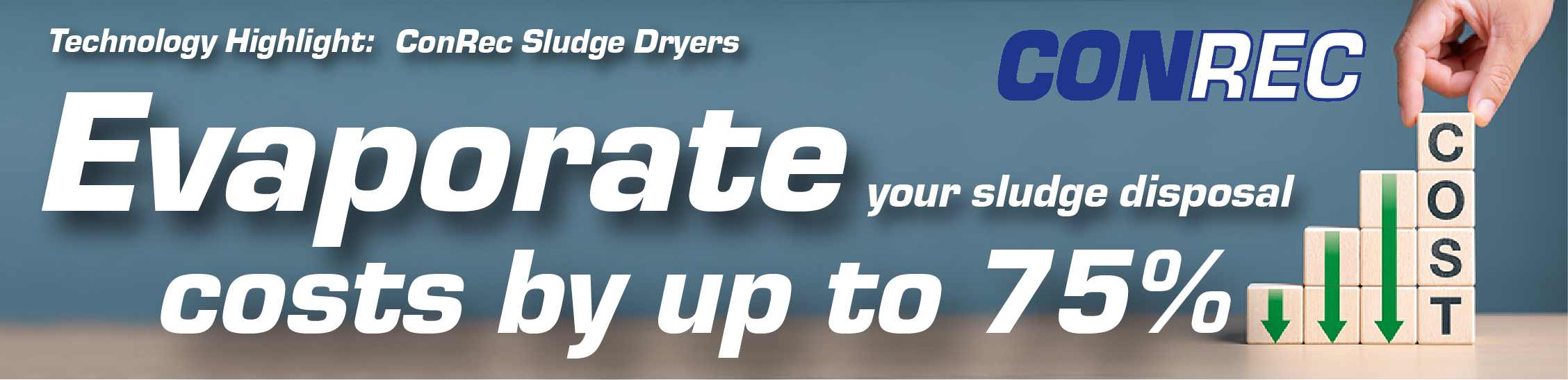 Sludge Dryer Campaign Home Page Technology Highlight Banner